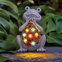 Happy Garden Solar Frog