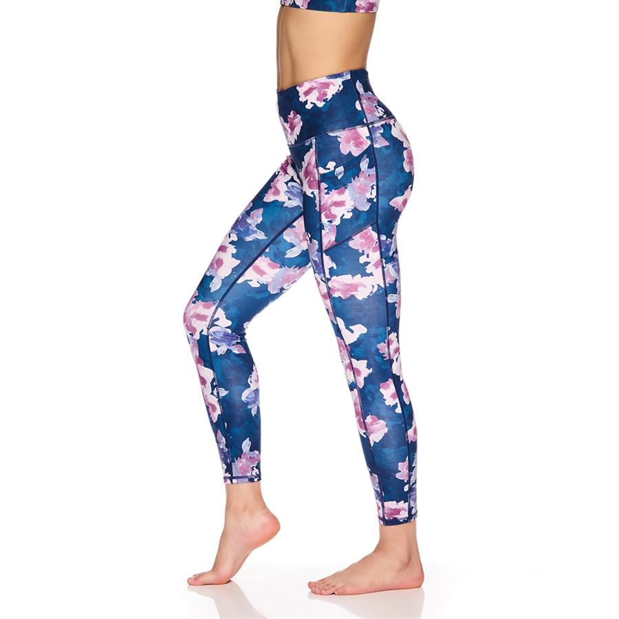 Gaiam Om Hi Rise Pocket 7/8 Legging in Melody Print - Innovations