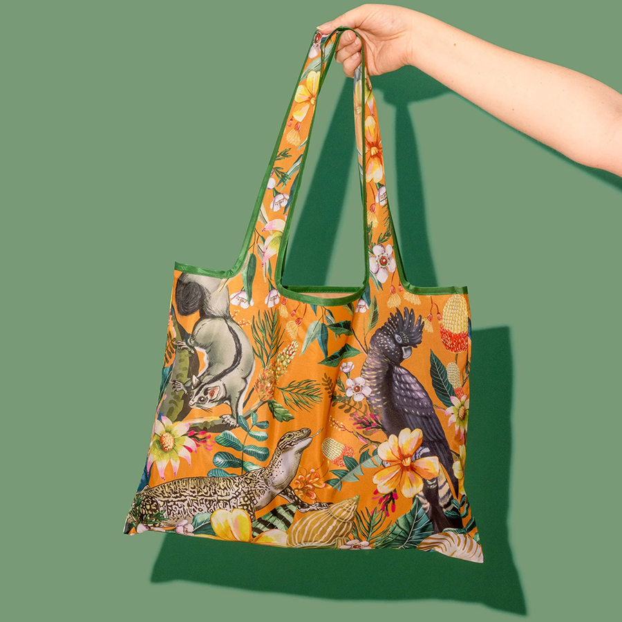 La La Land Foldable Shopper Bag Exotic Paradiso Yellow - Innovations