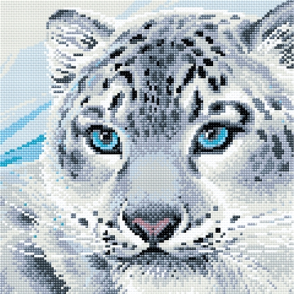 Snow Leopard Diamond Mosaic - Innovations