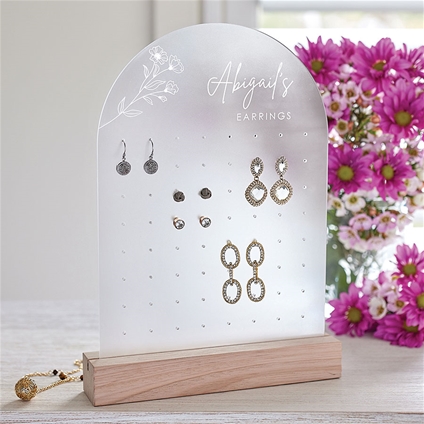 Personalised on sale earring holder