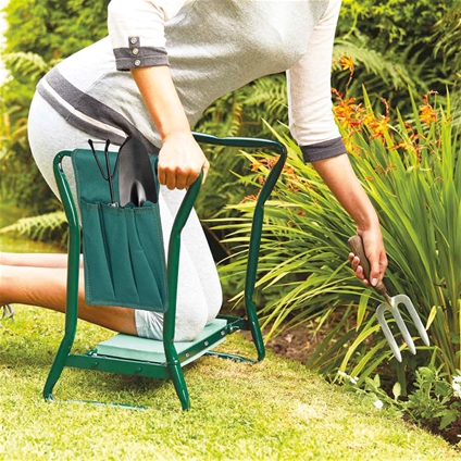 Folding garden kneeler online and bench